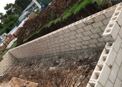 Retaining Wall Including Excavation and Footing – Cranebrook